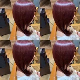 ミディアム ✨縮毛矯正✖︎顔周り レイヤー✨ナカムラのヘアスタイル