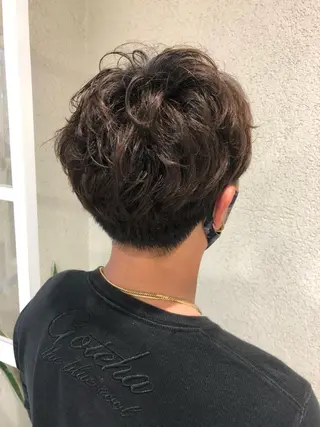 パーマ メンズ 阿部 美咲のヘアスタイル