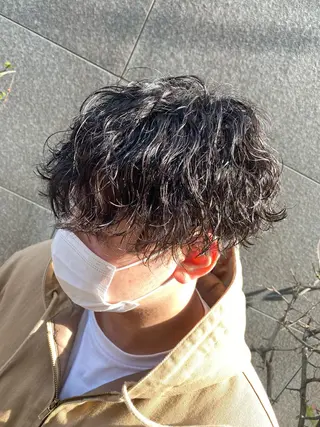 パーマ メンズ メンズブリーチカラー /パーマ ごーた立川のヘアスタイル