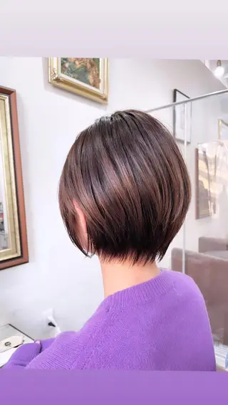 ショート 🩵縮毛矯正 髪質 改善 美髪🩵のヘアスタイル
