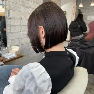 ショート カラー 髪質改善 中川　翔のヘアスタイル