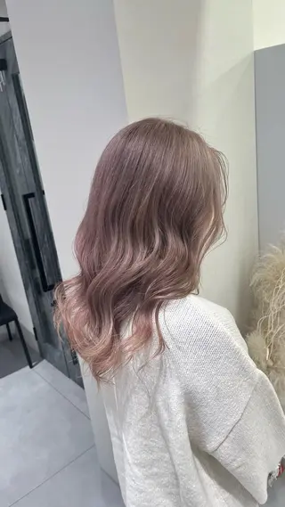 ミディアム カラー 髪質改善/レイヤー 兼折楓馬のヘアスタイル