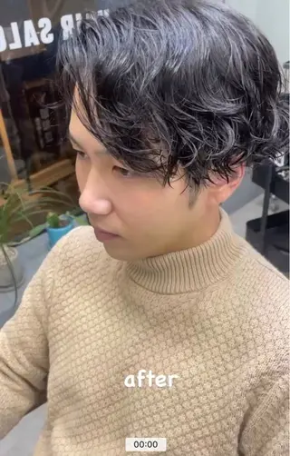 ショート パーマ メンズ メンズ専門サロン wokeのヘアスタイル