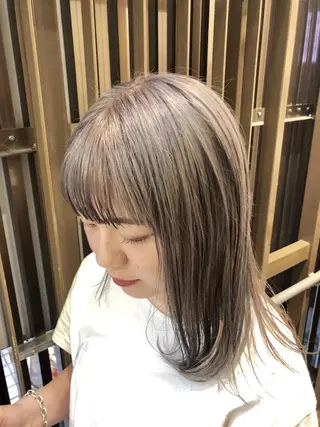 ミディアム シールエクステ×美髪 改善/ヨシモトカンジのヘアスタイル