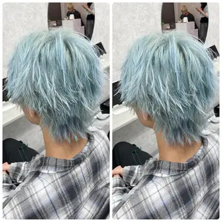 ショート 🦋ハイトーン🦋 石山 希理🦋のヘアスタイル