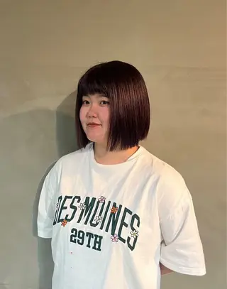 カラー 石江 奈琉のヘアスタイル