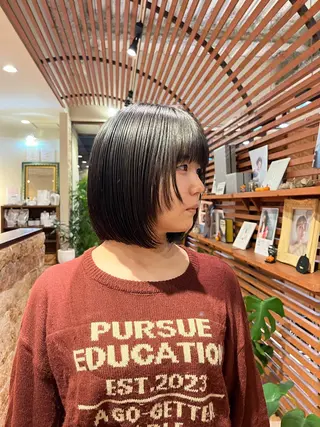 ショート YUI🍊 ボブ/メンズパーマのヘアスタイル