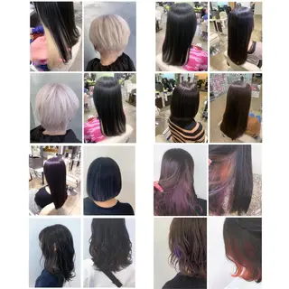 ロング カラー 地毛風ストレート/ 髪質改善/榎本流行のヘアスタイル