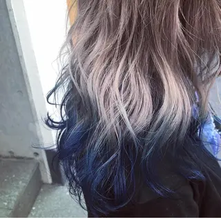 セミロング カラー 原宿サロン代表 デザインカラー伊藤卓のヘアスタイル