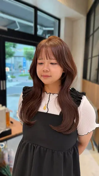ロング yuuri🎀/大宮 /韓国ヘア/レイヤーのヘアスタイル
