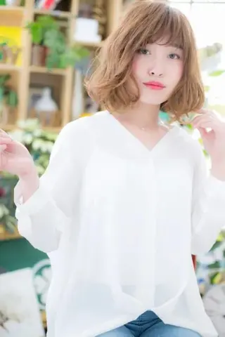 ミディアム カラー クセ毛解決💠艶髪 縮毛矯正💠棚村竜太のヘアスタイル