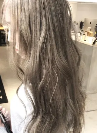ロング カラー SOURCE茨木/ ヘアケア/艶カラー✨のヘアスタイル