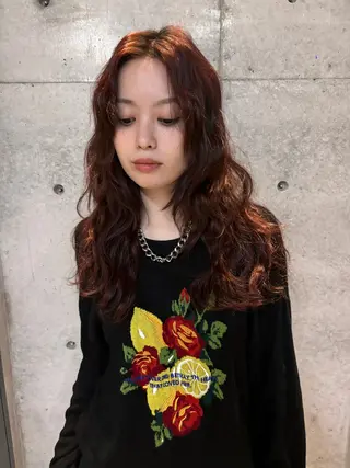 セミロング カラー yuuna/ ハッシュカット🎀のヘアスタイル