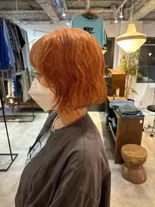 ショート カラー パーマ Hayashi Shioriのヘアスタイル