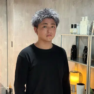 ショート カラー メンズ スパイキーショート/ 短髪/渋谷/kiyoのヘアスタイル