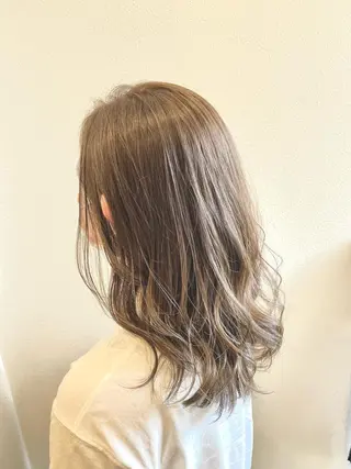 ミディアム カラー マンツーマン/透明感 foi hairのヘアスタイル