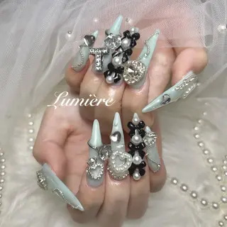 ネイル Lumière｜ ロング｜ワンホンのネイルデザイン