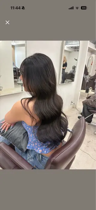 ロング カラー 盛れる艶カラー× レイヤーカット/咲来のヘアスタイル