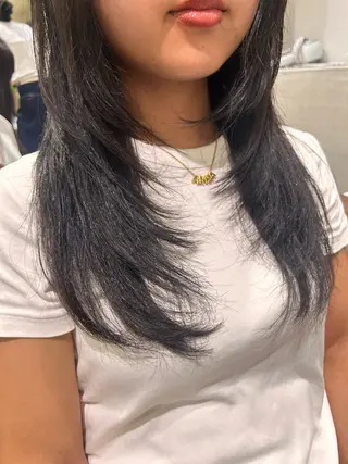 ロング 🤎オリーブカラー× パーマ特化💫森口のヘアスタイル