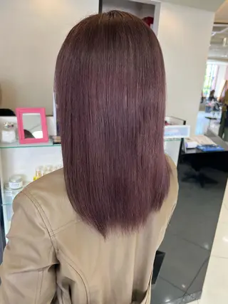 セミロング カラー エクステ＆艶カラー 🎀YURINA🎀のヘアスタイル