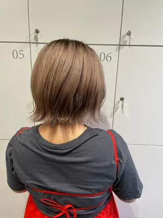 ミディアム カラー 小川 舜人のヘアスタイル