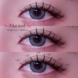 マツエク・マツパ 🎀束感/上下エク/ 𝙍𝙐𝘼 🎀のマツエク・マツパデザイン