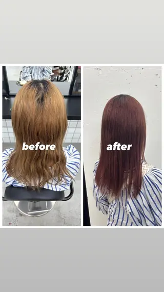 ミディアム カラー 🌼あいり🌼 JILLSTUDIOのヘアスタイル