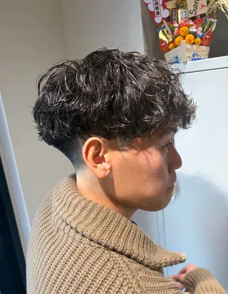 パーマ メンズ 🌴パーマオタク🌴 長谷川　諒佑🌈のヘアスタイル