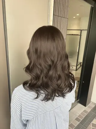 セミロング パーマ 塚原 蒼志のヘアスタイル