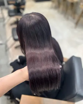 セミロング カラー 寒色 ♡ レイヤー ┊︎miyuのヘアスタイル