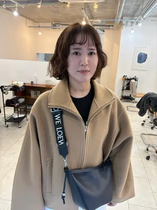 ミディアム カラー eri kinjoのヘアスタイル