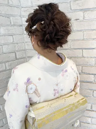 ヘアアレンジ あやかショート 白髪ぼかしのヘアスタイル