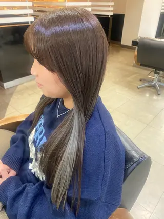 ロング カラー ヘアアレンジ 烏山 達也のヘアスタイル