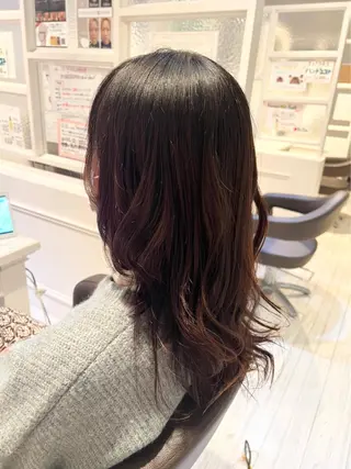 ロング カラー 髪質改善&ストレート ✂︎鈴木青樹のヘアスタイル