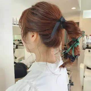 セミロング カラー ヘアアレンジ マツエク・マツパ 透明感カラー🫧ヘア セット🫧松本菜月の眉毛・アイブロウイメージ