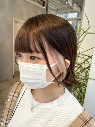ショート カラー ハイトーン×レイヤー ／遠藤将太のヘアスタイル