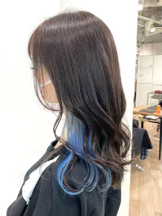 セミロング カラー 🌙HIZUKI🌙 ハイトーン 艶髪のヘアスタイル
