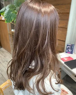セミロング カラー 心斎橋韓国ボブ 好原良真のヘアスタイル