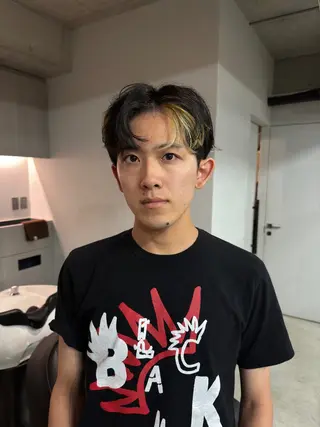 ショート カラー メンズ 吉田一輝 外国人パーマのヘアスタイル