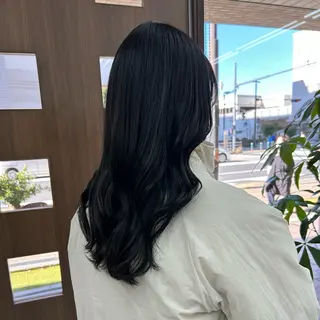 セミロング ダブルカラー/韓国 ヘア/さわのあかねのヘアスタイル