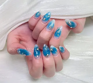 ネイル candy nail 韓国風ワンホンネイルのネイルデザイン