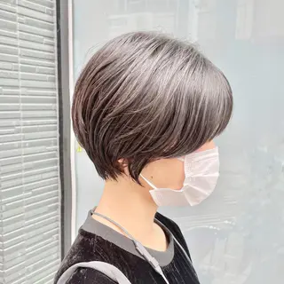 ショート カラー ショート/ボブ/ 透明感カラー/ほのかのヘアスタイル