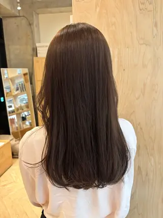 セミロング 透明感カラー🤎/ ツヤカラー/さくらのヘアスタイル