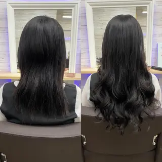 セミロング カラー ヘアアレンジ アイブロウ LAVENDIA 初音のヘアスタイル