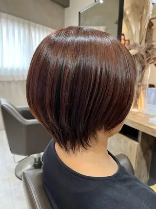 ショート 暖色＊ベージュ ＊くらたあやかのヘアスタイル