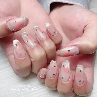 ミディアム ネイル 🐾enen style 🐾のネイルデザイン