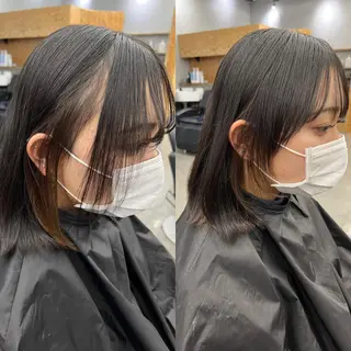 ショート カラー 🌱小顔魅せショート 髪質改善カラー/泉綺のヘアスタイル