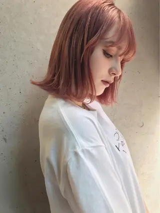 ミディアム 透明感カラー🌿ボブ ✨飛田　ケイのヘアスタイル