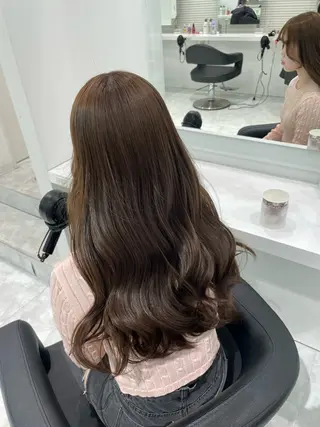 カラー 🤍ブリーチなし ブラウンhimi🤍のヘアスタイル