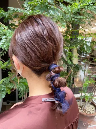 ミディアム 早稲田 千尋のヘアスタイル